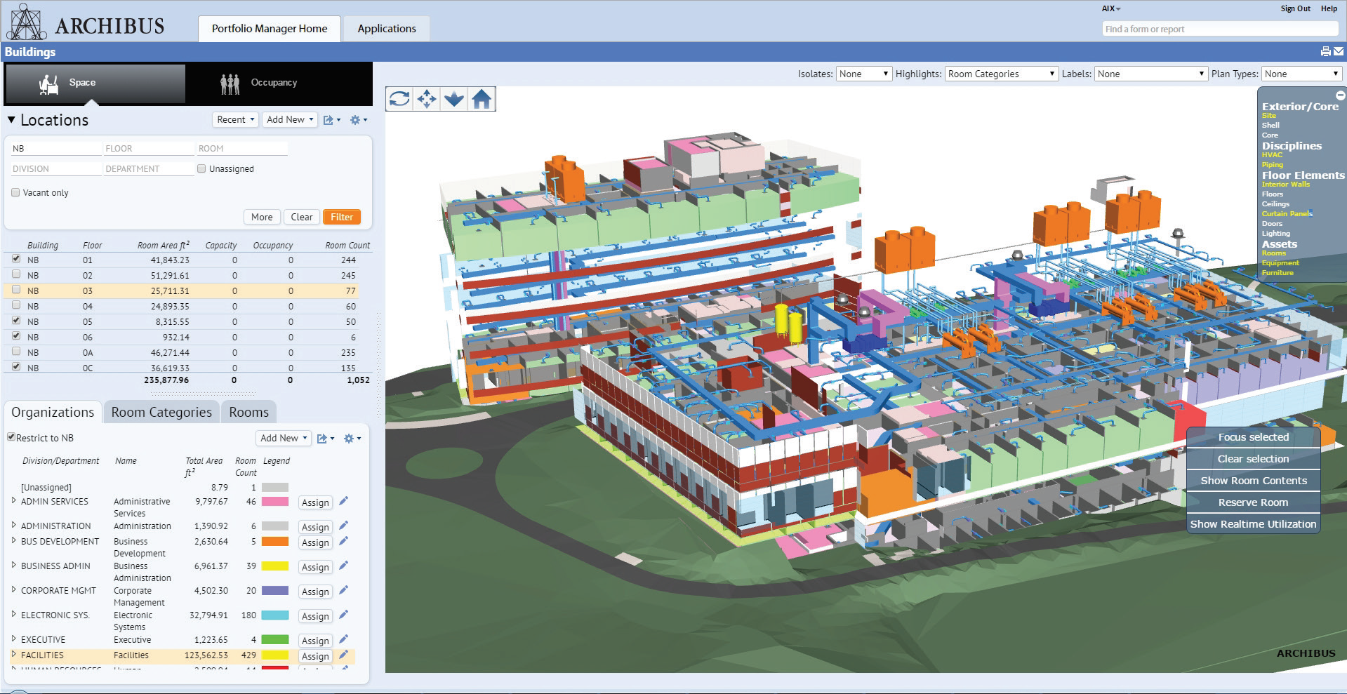 Web Central 3D Navigator